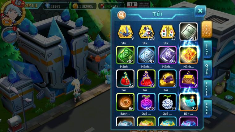 Mã : #TTS6195 - S1849 - V10 - 28K KC - Zygarde Tapu fini bc diancie rắn băng nhiều pet ht