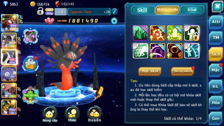 Mã : #TTS6200 - S1854 - Top24 - V4 - 250 Sách Zygarde flare Armldo latias bá chủ nhiều pet ht