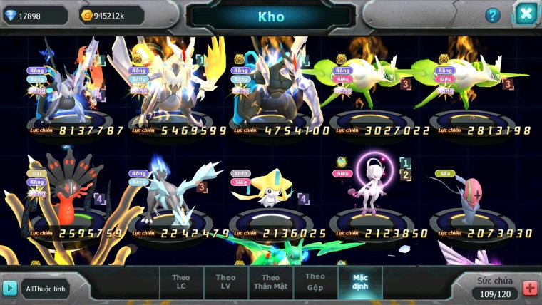 Mã : #TTS6199 - S1772 - V10 - 17K KC - 700 Sách Kyurem Unvoa WB bá chủ Cặp lati bá chủ Giratina bá chủ