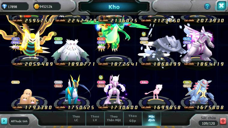 Mã : #TTS6199 - S1772 - V10 - 17K KC - 700 Sách Kyurem Unvoa WB bá chủ Cặp lati bá chủ Giratina bá chủ