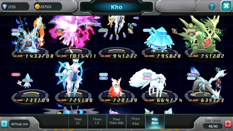 Mã : #TTS6198 - S1406 - V7 - 185 Sách Kyurem Unvoa Drak ho-oh sáng thế nhiều pet ht