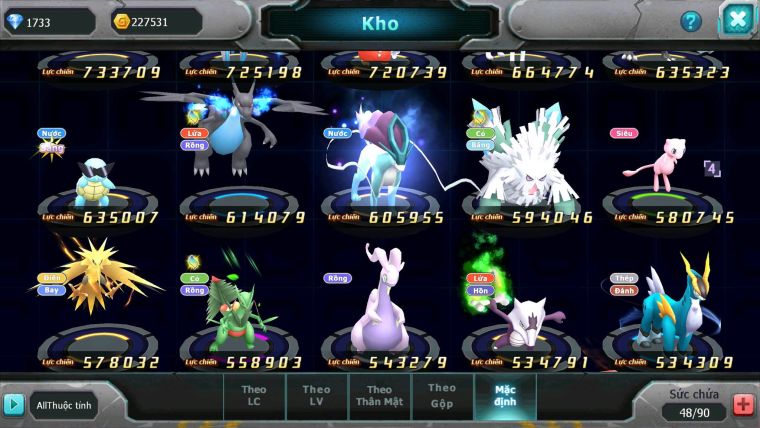 Mã : #TTS6198 - S1406 - V7 - 185 Sách Kyurem Unvoa Drak ho-oh sáng thế nhiều pet ht