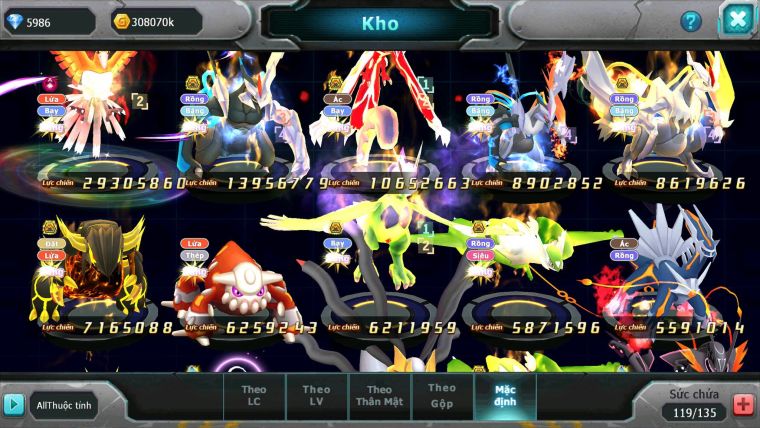 Mã : #TTS6196 - S1529 -TOP 38 V12 - Ho-oh cộng hưởng dynamax Black White Bá chủ Kyurem Unvoa Thần gió cặp lati bá chủ