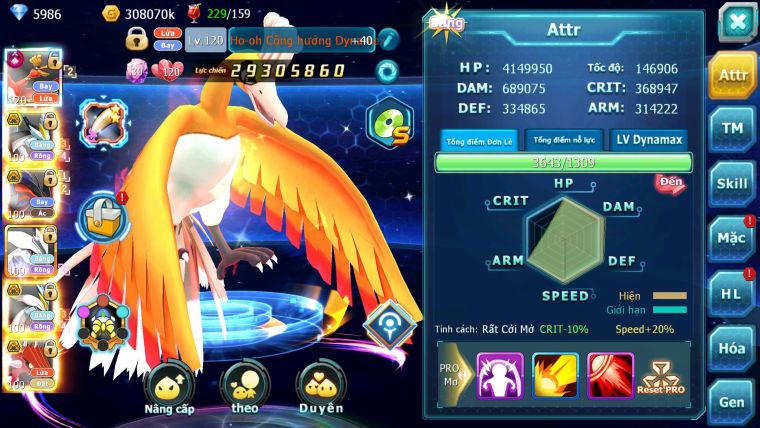 Mã : #TTS6196 - S1529 -TOP 38 V12 - Ho-oh cộng hưởng dynamax Black White Bá chủ Kyurem Unvoa Thần gió cặp lati bá chủ