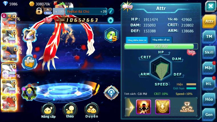 Mã : #TTS6196 - S1529 -TOP 38 V12 - Ho-oh cộng hưởng dynamax Black White Bá chủ Kyurem Unvoa Thần gió cặp lati bá chủ