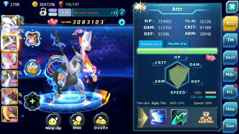 Mã : #TTS6204 - S1818 - V4 - 515 Sách Kyurem Unvoa Latios bá chủ mes latias nhiều pet ht