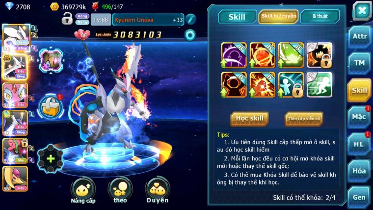 Mã : #TTS6204 - S1818 - V4 - 515 Sách Kyurem Unvoa Latios bá chủ mes latias nhiều pet ht