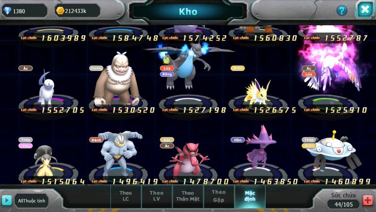 Mã : #TTS6203 - S1710 - Top48 - V12 - Kyurem Unvoa WB Bá chủ Palkia cộng hưởng kyogre bc cặp lati bc