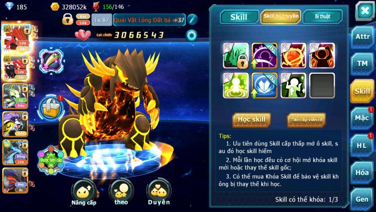 Mã : #TTS6233 - S1819 - V7 - Qvld bá chủ Groudon bc celebi raikou nhiều pet ht