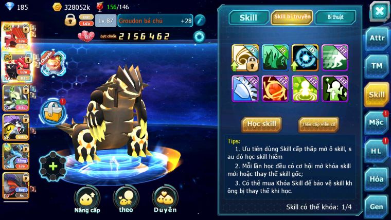 Mã : #TTS6233 - S1819 - V7 - Qvld bá chủ Groudon bc celebi raikou nhiều pet ht