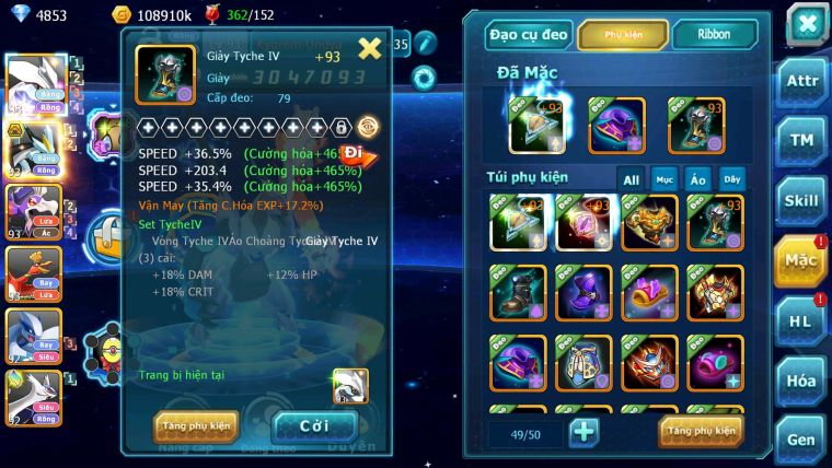 Mã : #TTS6232 - S299 - Kyurem Unvoa Black bá chủ White drak hooh hooh nhiều pet ht