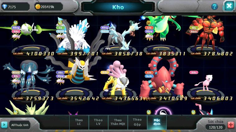 Mã : #TTS6240 - S90 - Top42 - V9 - Ho-oh dynamax WB Bá Chủ Kyurem Unvoa Thần gió bc cặp cá bc nhiều pet bc