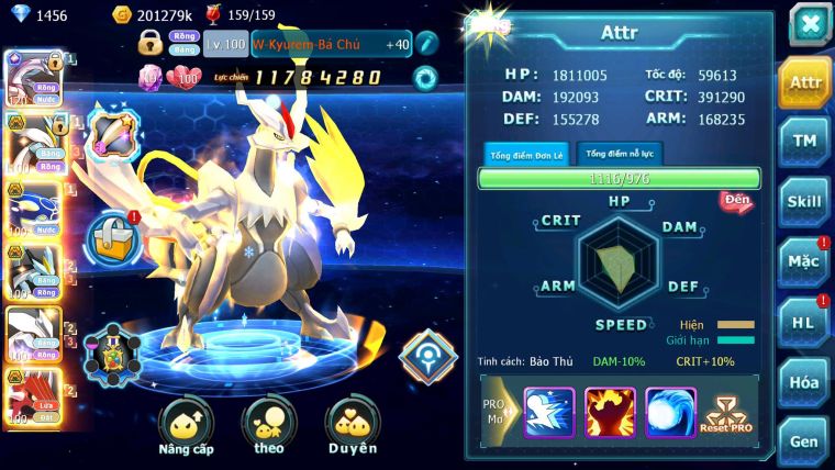 Mã : #TTS6239 - S1700 - Top31 - 410 Sách Palkia cộng hưởng dyanamx Kyurem Unvoa WB Bá Chủ Cặp Lati bá chủ