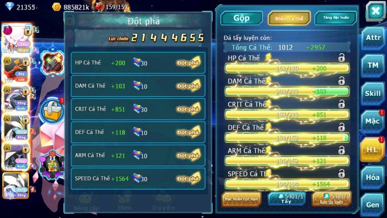 Mã : #TTS6238 - S430 - V12 - 21K KC - Top45 - Diancie dynamax ho-oh bc palkia bc unvoa wb bc nhiều pet ht