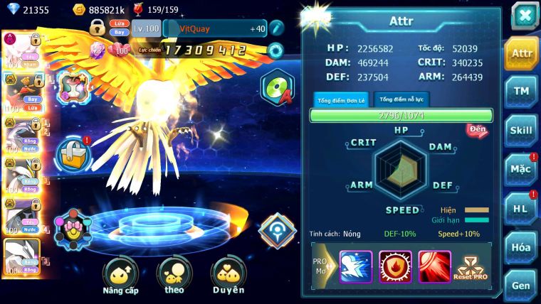 Mã : #TTS6238 - S430 - V12 - 21K KC - Top45 - Diancie dynamax ho-oh bc palkia bc unvoa wb bc nhiều pet ht