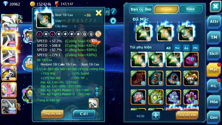 Mã : #TTS6237 - S1840 - V5 - 20K KC - Kyurem Unvoa Cặp Latias os bá chủ raikou Mes nhiều pet