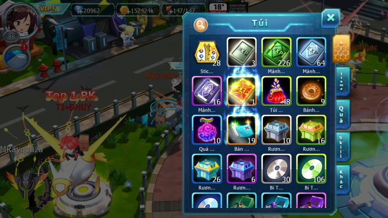 Mã : #TTS6237 - S1840 - V5 - 20K KC - Kyurem Unvoa Cặp Latias os bá chủ raikou Mes nhiều pet