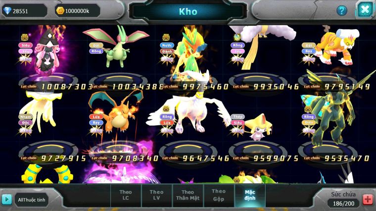 Mã : #TTS6245 - S273 - TOP5 ALL - V20 Nền cực kinh - 300 Mảnh ARC THÉP Cộng hưởng - White Black & Ho-Oh Cộng Hưởng Dynamax Meganec Hoopa bc