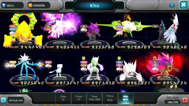 Mã : #TTS6245 - S273 - TOP5 ALL - V20 Nền cực kinh - 300 Mảnh ARC THÉP Cộng hưởng - White Black & Ho-Oh Cộng Hưởng Dynamax Meganec Hoopa bc
