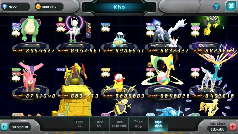 Mã : #TTS6245 - S273 - TOP5 ALL - V20 Nền cực kinh - 300 Mảnh ARC THÉP Cộng hưởng - White Black & Ho-Oh Cộng Hưởng Dynamax Meganec Hoopa bc