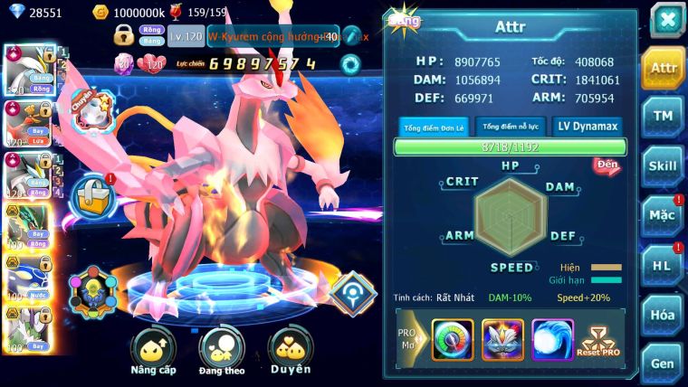 Mã : #TTS6245 - S273 - TOP5 ALL - V20 Nền cực kinh - 300 Mảnh ARC THÉP Cộng hưởng - White Black & Ho-Oh Cộng Hưởng Dynamax Meganec Hoopa bc