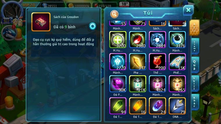Mã : #TTS6245 - S273 - TOP5 ALL - V20 Nền cực kinh - 300 Mảnh ARC THÉP Cộng hưởng - White Black & Ho-Oh Cộng Hưởng Dynamax Meganec Hoopa bc