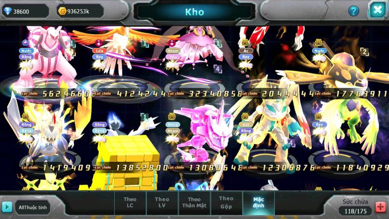 Mã : #TTS6244 - S1046 - Top1 ALL - Top 15 - Palkia cộng hưởng Hooh& Diancie Ch dyanamx Nhiều pet ht form quá đẹp