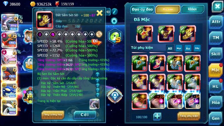 Mã : #TTS6244 - S1046 - Top1 ALL - Top 15 - Palkia cộng hưởng Hooh& Diancie Ch dyanamx Nhiều pet ht form quá đẹp