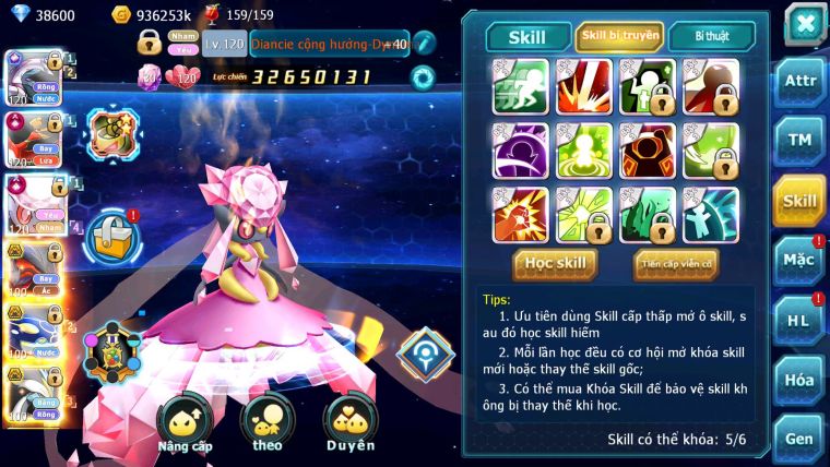 Mã : #TTS6244 - S1046 - Top1 ALL - Top 15 - Palkia cộng hưởng Hooh& Diancie Ch dyanamx Nhiều pet ht form quá đẹp