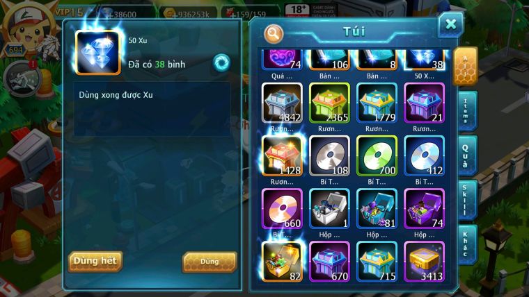 Mã : #TTS6244 - S1046 - Top1 ALL - Top 15 - Palkia cộng hưởng Hooh& Diancie Ch dyanamx Nhiều pet ht form quá đẹp