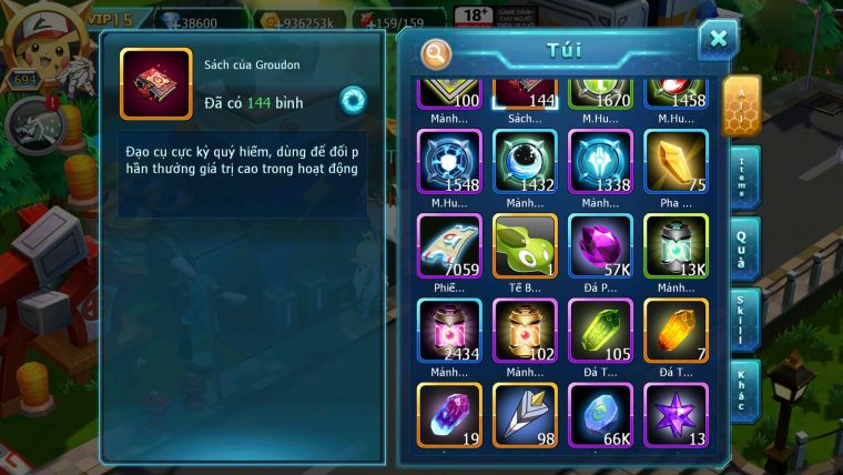 Mã : #TTS6244 - S1046 - Top1 ALL - Top 15 - Palkia cộng hưởng Hooh& Diancie Ch dyanamx Nhiều pet ht form quá đẹp