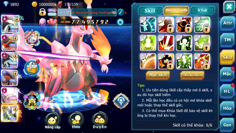 Mã : #TTS6241 - S511 - Top1-2S - Top 2 Cham - V20 - White & Black & Ho-oh & Diancie cộng hưởng dyanamx Yvetal & Lugia cộng hưởng Unvoa bá chủ nhiều pet ht
