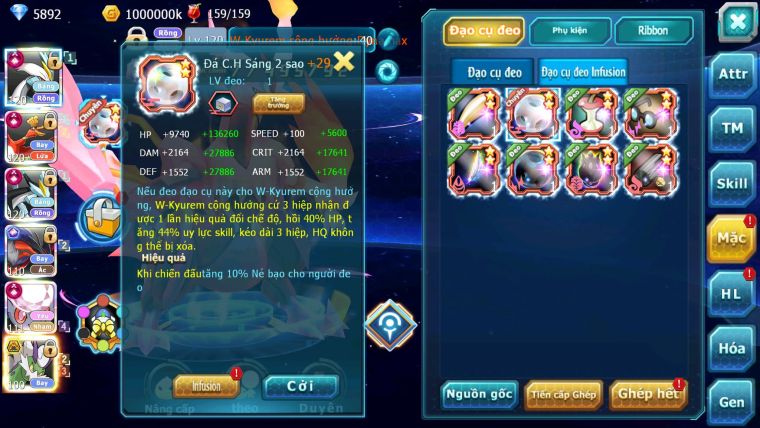 Mã : #TTS6241 - S511 - Top1-2S - Top 2 Cham - V20 - White & Black & Ho-oh & Diancie cộng hưởng dyanamx Yvetal & Lugia cộng hưởng Unvoa bá chủ nhiều pet ht