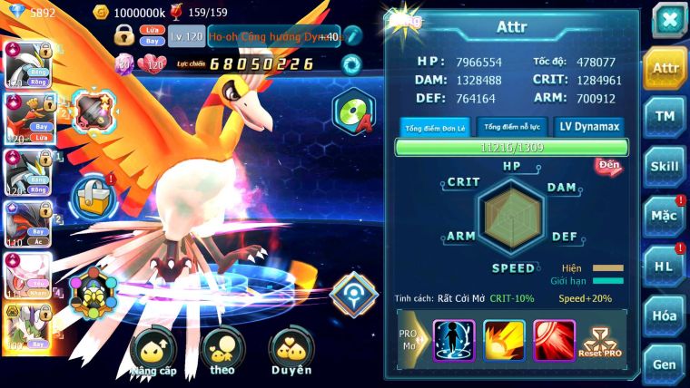 Mã : #TTS6241 - S511 - Top1-2S - Top 2 Cham - V20 - White & Black & Ho-oh & Diancie cộng hưởng dyanamx Yvetal & Lugia cộng hưởng Unvoa bá chủ nhiều pet ht