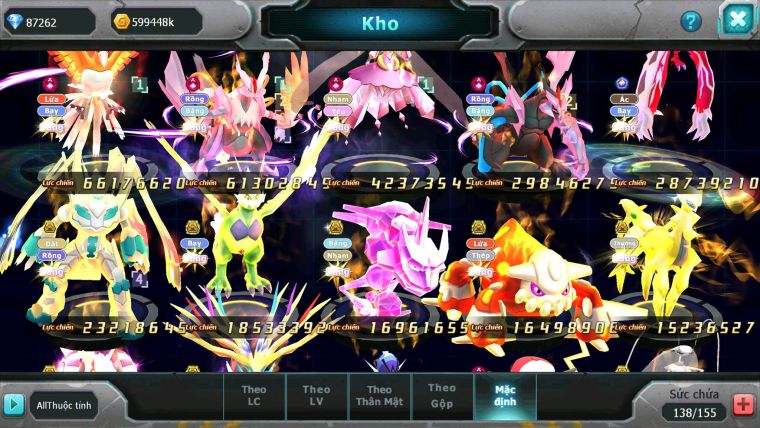 Mã : #TTS6246 - S650 - Top3-4 V15 - 87K KC - 3K1 Sách - Ho-oh & WB & Diancie Cộng Hưởng Dyanamx Yvetal Ch Nhiều pet HT + Meganec