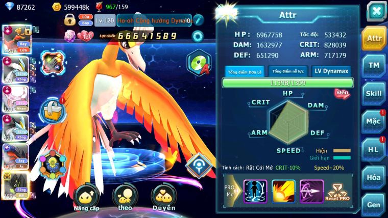 Mã : #TTS6246 - S650 - Top3-4 V15 - 87K KC - 3K1 Sách - Ho-oh & WB & Diancie Cộng Hưởng Dyanamx Yvetal Ch Nhiều pet HT + Meganec