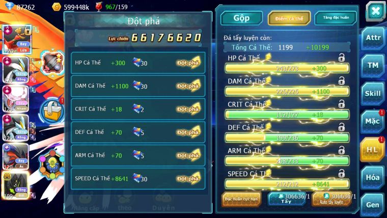 Mã : #TTS6246 - S650 - Top3-4 V15 - 87K KC - 3K1 Sách - Ho-oh & WB & Diancie Cộng Hưởng Dyanamx Yvetal Ch Nhiều pet HT + Meganec