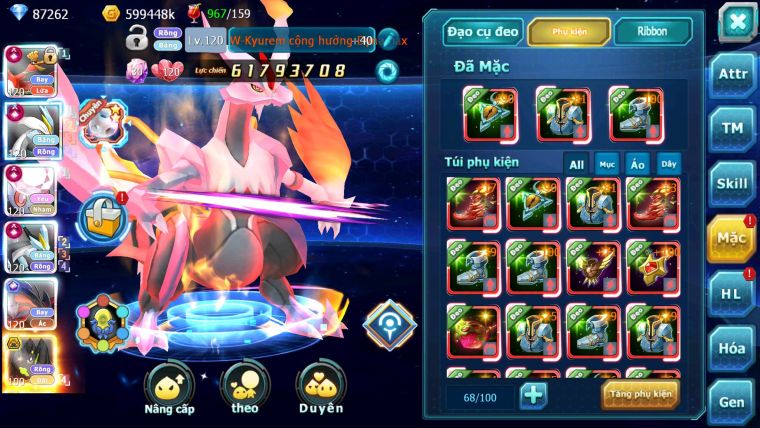 Mã : #TTS6246 - S650 - Top3-4 V15 - 87K KC - 3K1 Sách - Ho-oh & WB & Diancie Cộng Hưởng Dyanamx Yvetal Ch Nhiều pet HT + Meganec