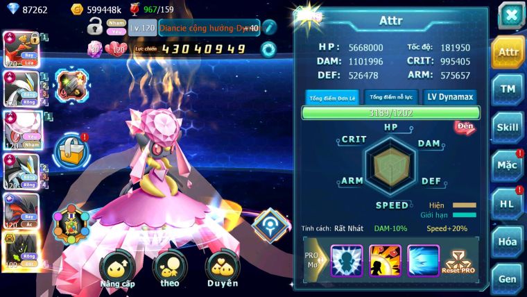 Mã : #TTS6246 - S650 - Top3-4 V15 - 87K KC - 3K1 Sách - Ho-oh & WB & Diancie Cộng Hưởng Dyanamx Yvetal Ch Nhiều pet HT + Meganec