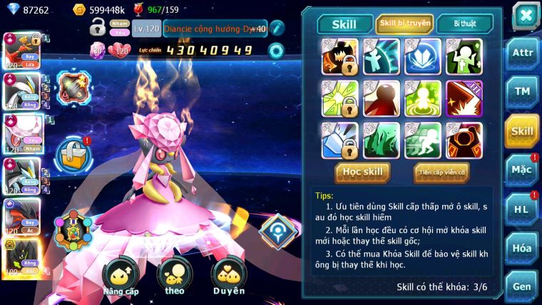 Mã : #TTS6246 - S650 - Top3-4 V15 - 87K KC - 3K1 Sách - Ho-oh & WB & Diancie Cộng Hưởng Dyanamx Yvetal Ch Nhiều pet HT + Meganec