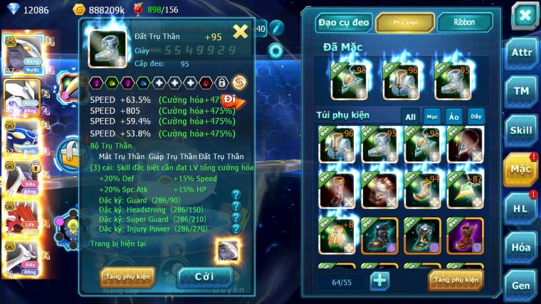 Mã : #TTS6260 - S1810 - V11 - 12K KC - Cặp cá bá chủ Kyurem Unvoa cặp lati bá chủ quá ngon