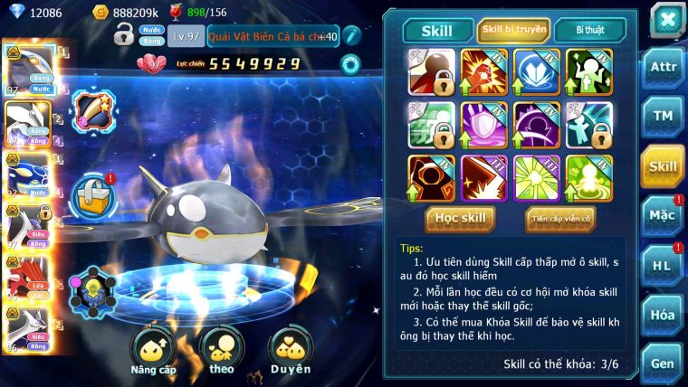Mã : #TTS6260 - S1810 - V11 - 12K KC - Cặp cá bá chủ Kyurem Unvoa cặp lati bá chủ quá ngon