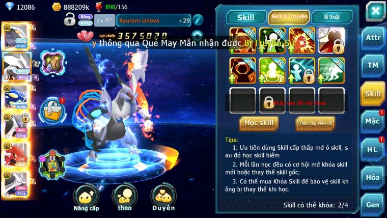 Mã : #TTS6260 - S1810 - V11 - 12K KC - Cặp cá bá chủ Kyurem Unvoa cặp lati bá chủ quá ngon