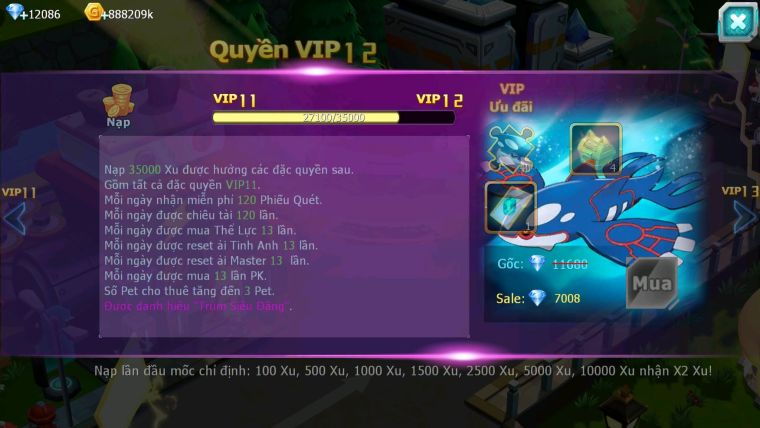 Mã : #TTS6260 - S1810 - V11 - 12K KC - Cặp cá bá chủ Kyurem Unvoa cặp lati bá chủ quá ngon