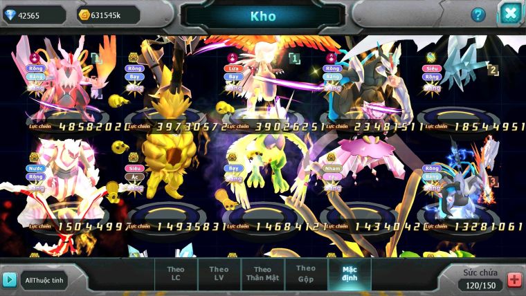 Mã : #TTS6265 - S454 - Top4 - V15 - White & Ho-oh Cộng Hưởng Dynamax Rayquaza Bá Chủ Meganec Hoopa Bá chủ quá ngon