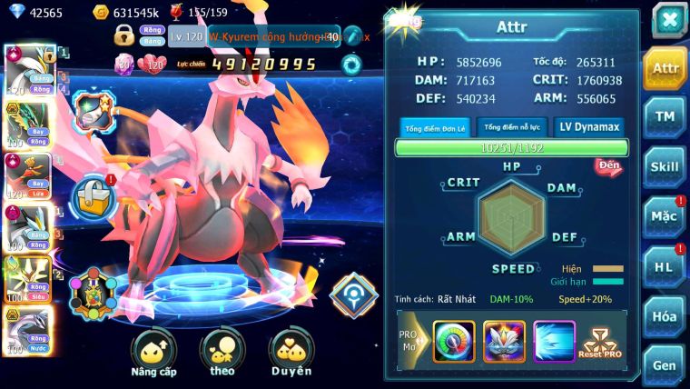 Mã : #TTS6265 - S454 - Top4 - V15 - White & Ho-oh Cộng Hưởng Dynamax Rayquaza Bá Chủ Meganec Hoopa Bá chủ quá ngon