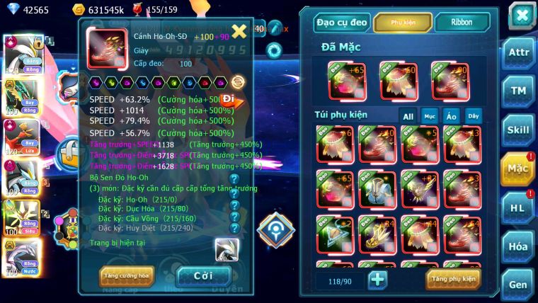 Mã : #TTS6265 - S454 - Top4 - V15 - White & Ho-oh Cộng Hưởng Dynamax Rayquaza Bá Chủ Meganec Hoopa Bá chủ quá ngon
