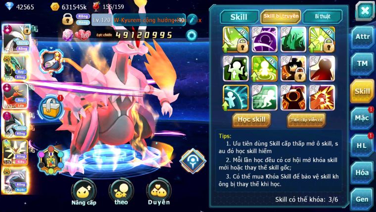 Mã : #TTS6265 - S454 - Top4 - V15 - White & Ho-oh Cộng Hưởng Dynamax Rayquaza Bá Chủ Meganec Hoopa Bá chủ quá ngon