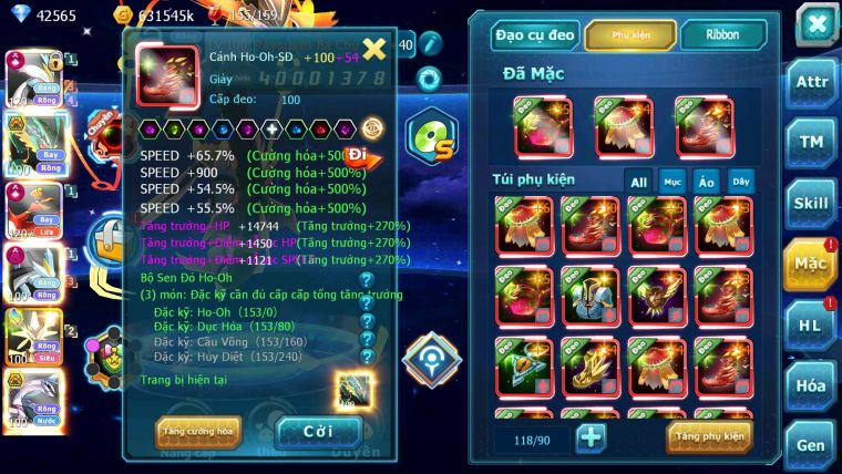Mã : #TTS6265 - S454 - Top4 - V15 - White & Ho-oh Cộng Hưởng Dynamax Rayquaza Bá Chủ Meganec Hoopa Bá chủ quá ngon