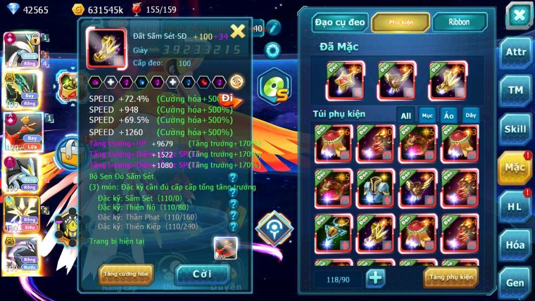Mã : #TTS6265 - S454 - Top4 - V15 - White & Ho-oh Cộng Hưởng Dynamax Rayquaza Bá Chủ Meganec Hoopa Bá chủ quá ngon